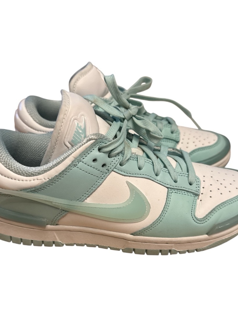 Nike Dunks Teal Blue Athletic Shoes Size 8 Women - Picture 1 of 6